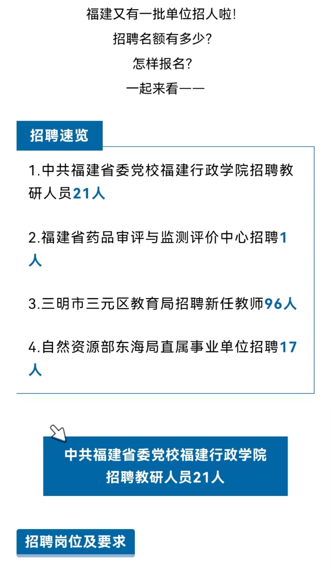 福建人才盛宴，好职位等你来发现！