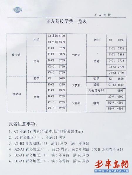 最新驾校收费政策解读